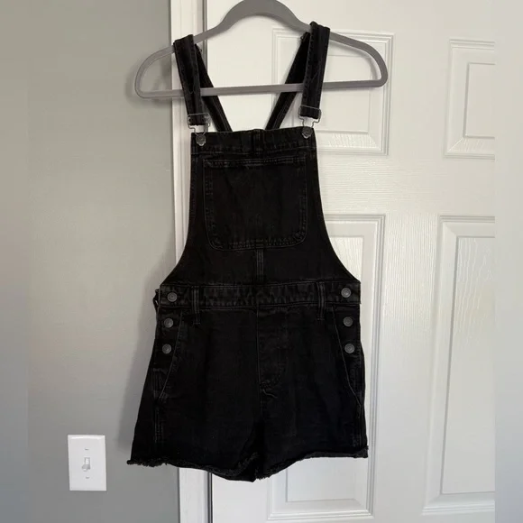 Madewell black short overalls - Picture 2 of 4
